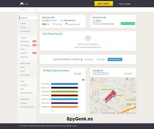 dashboard mspy